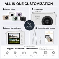 Kamera Mini Retro 2.5K 64MP Layar IPS 1,4 Inci Zoom 16X Perekam Video Gerak Lambat Camcorder Portabel untuk Pelajar