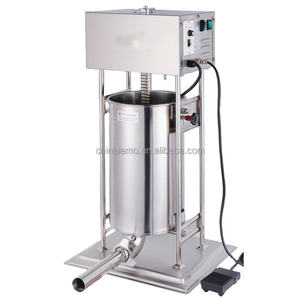 Máquina Eléctrica Comercial de Acero Inoxidable, Totalmente Automática, de Gran Capacidad, para Rellenar Salchichas de Carne y Jamón - Product Image 5