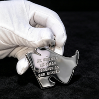 Breloque Lettre Graffiti Grande Taille 2,5 Pouces en Argent 925 avec Moissanite VVS Entièrement Pavée de Diamants, Compatible avec Chaîne de 10 mm