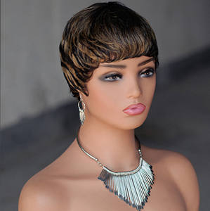 Parrucca HD Lace Front in Capelli Vergini Umani Brasiliani Little Elf, Lunghezza Media 4 Pollici, Nera Naturale, Completamente Realizzata a Macchina - Product Image 5