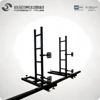 Structure de support au sol modulaire en aluminium pour mur vidéo LED, support arrière robuste pour écran LED, idéal pour panneaux d'affichage LED de location