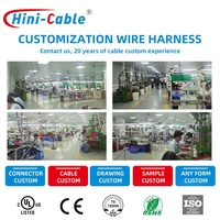 Câble de connecteur circulaire étanche personnalisé VHR-3N 0510210800 à 3 broches, assemblage IP65, fil de réseau électronique en cuivre Cat5e
