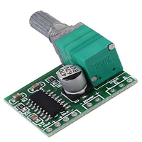 Carte d'amplificateur de puissance numérique 5V de haute qualité avec potentiomètre à commutation, alimentée par USB, carte d'amplificateur PAM8403