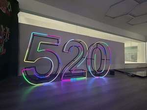 ตัวอักษรไฟนีออน RGB สำหรับงานปาร์ตี้ งานแต่งงาน บ้าน รถยนต์ ห้างสรรพสินค้า โฆษณา ติดตั้งง่าย ตกแต่งด้วยคำว่าแคปชัน ขนาด 3 ฟุต 4 ฟุต - Product Image 5