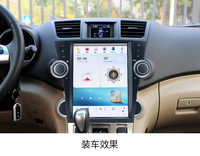 12.1 pouces Android Radio GPS Navigation Carplay écran tactile tableau de bord lecteur DVD transmetteur FM pour Toyota Highlander 2009-2012