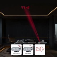Jam Alarm Digital LED Radio FM, jam tangan pintar Digital, LED, jam meja, Desktop elektronik, pengisian USB, jam bangun dengan proyektor waktu 180