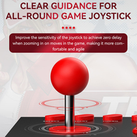 Y02 Arcade Fight Stick Joystick Pengontrol Game 600mAh Mendukung Turbo Gamepad untuk PS4/PS3/PC/Switch/IOS/Android/Set-top Box