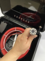 Caméra d'inspection de tuyaux HD avec fonction Pan-Tilt, caméra endoscopique industrielle pour plomberie, caméra de drainage et d'égout avec câble de 30 m