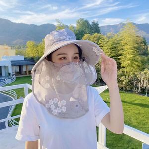 Sombrero para el sol, sombrero tipo pescador con ala ancha, protección solar, protector de cuello transpirable para mujer, ciclismo al aire libre en verano - Product Image 2