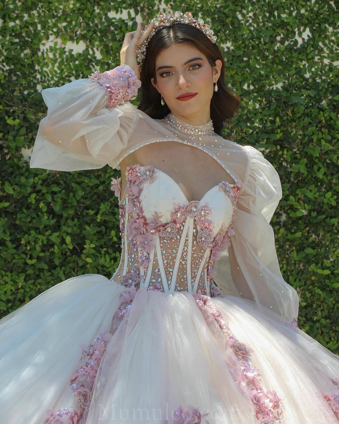 quinceanera party dress Sweetheart Pink Ball Gown Birthday Quinceanera Dresses, Pink / 6