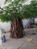 Faux arbre décoratif artificiel en fibre de verre, 1 pièce, grande malle, fausses plantes, pour la décoration d'hôtel, l'intérieur, en extérieur