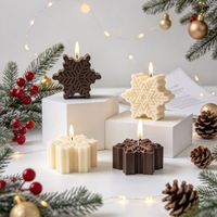 Moule en silicone 6 cavités flocon de neige pour tablettes de cire parfumée, divers motifs de flocons de neige pour étiquettes de pierres diffuseuses