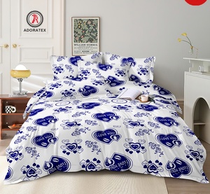 Lot de 3 Pièces Draps de <span class=keywords><strong>Lit</strong></span> en Gros 100 % Polyester, Ensemble de Literie avec Housses de Couette et Parures de Draps Complètes Personnalisables - Product Image 2