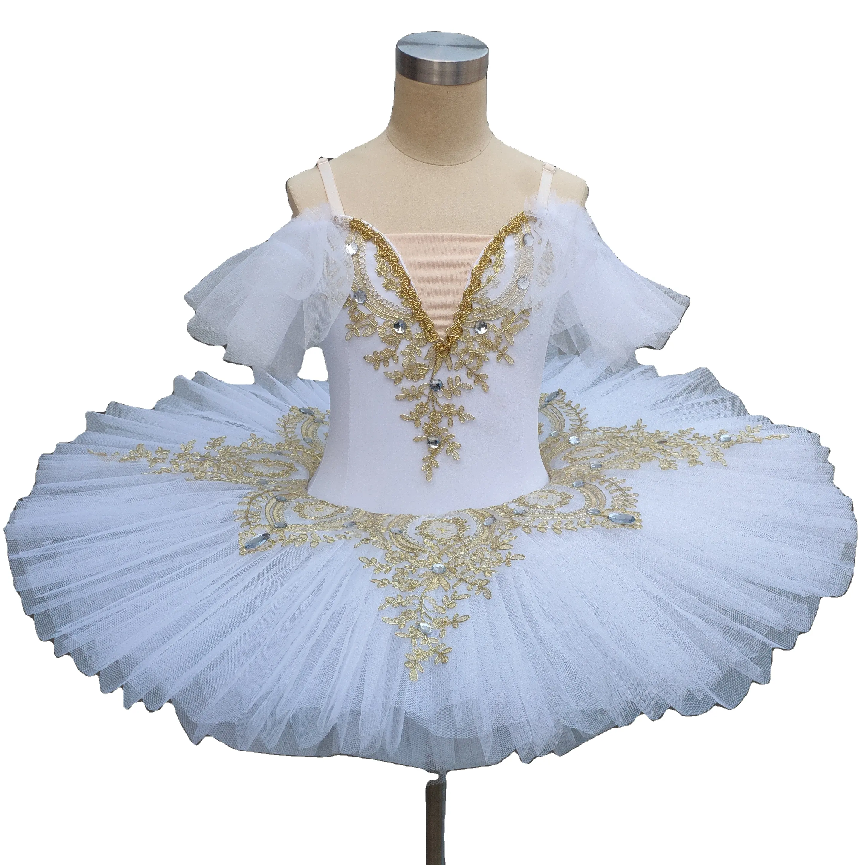 Leotards Rok Balet Anak Perempuan, Kostum Balet Profesional Danau Angsa, Rok Tutu Balet Klasik