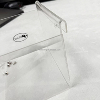 Vase carré en plexiglas transparent personnalisé pour boîte à jus boîte à cigarettes support en plastique pour mouchoirs unique urne en acrylique avec support