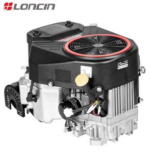 Moteur LONCIN LC2P77F pour tracteur, à combustion interne, essence, bicylindre en V, 22 CV, arbre vertical, roulement électrique - Product Image 1