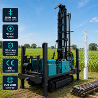 Foreuse pneumatique DTH sur chenilles mobiles haute efficacité 350M pour forage rapide de puits profonds dans la roche avec positionnement précis