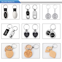 Porte-clés gravés par impression promotionnelle de souvenir sur mesure Porte-clés en métal blanc de laser