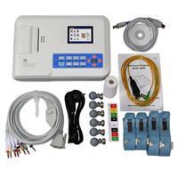 CONTEC ECG300G portátil EKG ECG monitor portátil 12 cables 3 6 12 canales electrocardiógrafo