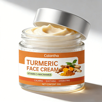 Ensemble de soins de la peau au curcuma Calantha, crème pour le visage anti-acné, éclaircissante des taches brunes, lotion pour le corps pour un usage quotidien, certifié GMP, 50g