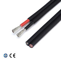 Cable Solar de Cobre Estañado con Aislamiento de PVC para Sistemas Fotovoltaicos de Corriente Continua, Doble, 2*2.5MM2, 2*4MM2, 2*10MM2