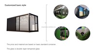 Maison conteneur portable moderne et respirante, sur mesure pour usine, pour bâtiment de bureaux, avec garantie d'un an