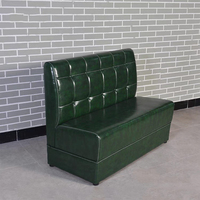 Banquette de restaurant au design industriel, banquette rembourrée en cuir pour café, bar, restauration rapide, salle à manger commerciale, canapé de restaurant