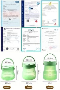 Contenedor de Almacenamiento de Alimentos Plegable de Silicona Personalizado, Recipiente para Alimentos para Bebés, Libre de BPA, a Prueba de Fugas - Product Image 5