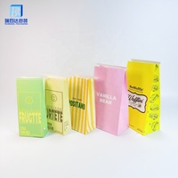 Sacs en papier kraft blancs écologiques de qualité alimentaire, imprimés sur mesure, pour pop-corn et chips, avec fermeture à lien métallique