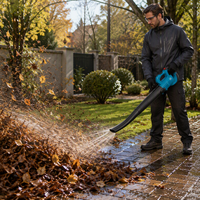Garten-Laubbläser 600W Leistung 13m³/min Luftvolumen Leichtgewichtig Vielseitig für Strauchpflege Outdoor-Gartengeräte