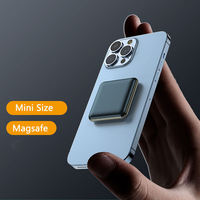 Batterie externe portable magnétique ultra-mince de type C 5000 mAh Li-Polymère, mini chargeur sans fil rapide, sortie 5W pour téléphones mobiles