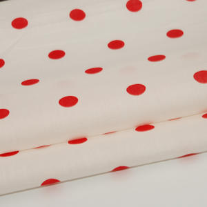 Conception d'usine personnalisé 40s 105gsm enfants popeline de coton Voile rouge à pois tissu imprimé pour femmes garçon chemise sacs légers - Product Image 4