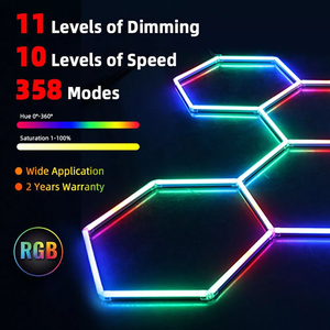 Atmosfera di alta qualità <span class=keywords><strong>Rgb</strong></span> a forma di nido d'ape luci del supermercato <span class=keywords><strong>Led</strong></span> Shop Light Hexagon Nightclub Light Games