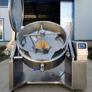 กระทะปรุงอาหารแบบเอียงได้สำหรับใช้ในเชิงพาณิชย์ | หม้อไฟฟ้า/แก๊ส/ไอน้ำอเนกประสงค์แบบปรับเอียงได้ สำหรับผสม ปรุงอาหาร ตุ๋น และใช้ในโรงอาหาร - Product Image 1