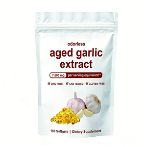 Capsules de gel mou à l'ail en marque privée OEM, extrait d'ail vieilli, améliore l'immunité, compléments alimentaires pour adultes, 300 unités - Product Image 1