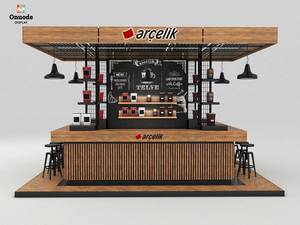 Diseño de Quiosco de Café Personalizado |   Mostradores de Bar y Vitrinas Personalizados |   Soluciones Integrales de Diseño de Interiores para Puestos de Café en Centros Comerciales - Product Image 4