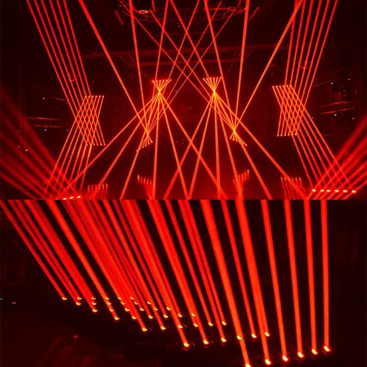 Nachtclub Bar DMX 6 Köpfe Rote Farbe Laserlichter 6 Augen Strahl Laser LED Licht leiste Für Disco