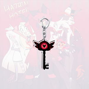 Venta al por mayor Hazbinhotel Hell Inn Arasto Llavero colgante deportivo y creativo con ojo del diablo impreso en acrílico UV - Product Image 2