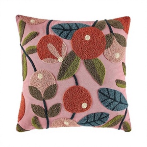 Handmade Indian Cotton Luxury Woven Tufted <b>Sofa</b> Cushion <b>Cover</b> Household Pillow Cases Eco-Friendly Custom OEM Wholesale - Product Image 1