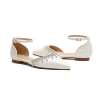 Sandales élégantes pour femmes, chaussures plates sexy à bout pointu, nouvelle mode de haute qualité, pour mariage d'été