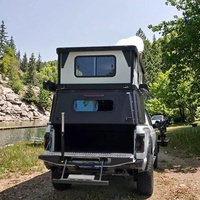 Auvent rigide imperméable pour 2-3 personnes, pliable en aluminium, pour camionnette, camping-car tout-terrain, accessoires de voiture