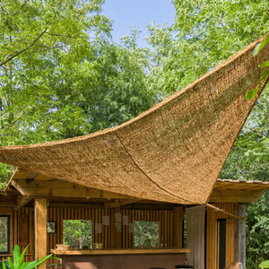 Eco2go Eco-Friendly Handmade Coconut Coir Sunshade Sail-Manual Operation Outdoor Patio Balcony/Garden <b>Shade</b> Cloth 95% <b>Shade</b> Rate - Product Image 1