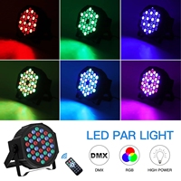 Projecteurs Disco Par RVB 36 LED – Lot de 4 Lumières de Scène DJ DMX 7 Canaux à Activation Sonore pour Boîte de Nuit et Fête