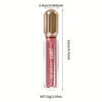 Brillo Labial Suave y Húmedo al Por Mayor, Lápiz Labial Duradero Tonos Rojos Vegano Hidratante Impermeable