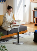 Table basse moderne de style européen, réglable, portable, pour salon, avec plateau en marbre, vente en gros par le fabricant