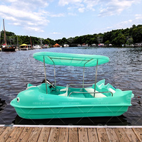 Nouveau design de bateau à eau en PE pour 5 personnes, bateau électrique en forme de dauphin à vendre