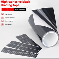 Ruban isolant électrique en mylar adhésif acrylique PET, noir, bloquant la lumière, pare-soleil, Mara polyester