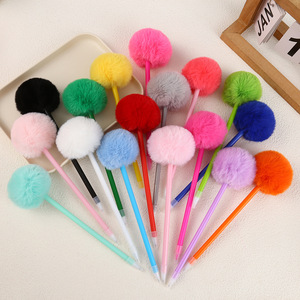 Penna a Sfera Creativa in Lana Peluche con Design a Cuore per Ragazze, Cancellabile, Novità per Studenti, Cancelleria all'Ingrosso - Product Image 2