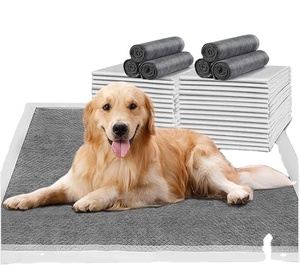 Factory Activated Charcoal Carbon Absorbent Dog Puppy Pet <b>Pee</b> Wee Pads Training Pad With Deodorant Adhesive Sticker for Dogs - Product Image 2