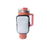 Pochette isotherme en néoprène pour gourde de sport 20oz 30oz 40oz avec poche zippée et paille – Idéale pour la gym